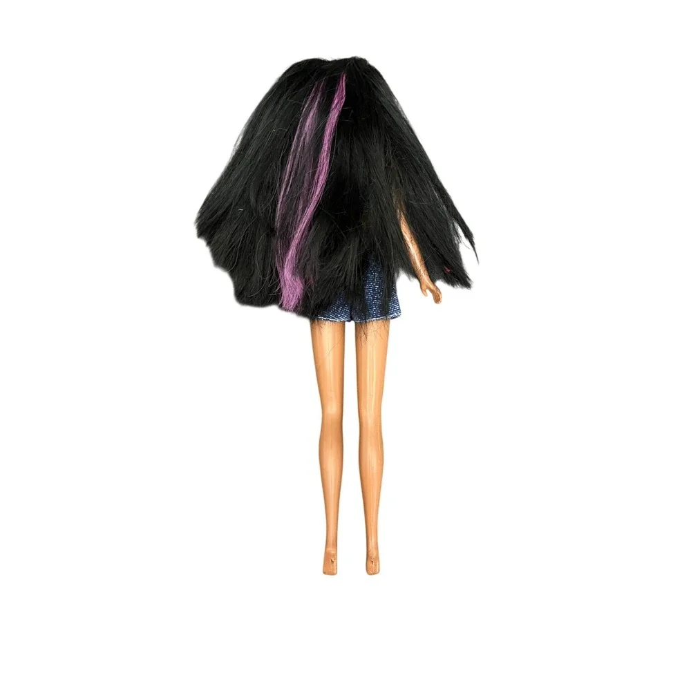 Disney‎ Pocahontas Mattel Doll Long Black Hair Purple Streak Two Piece Outfit